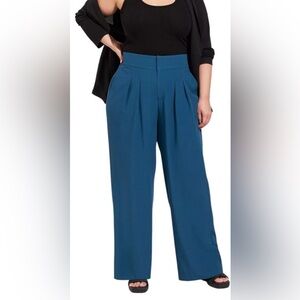 Torrid size 18 Teal High-Waisted Trousers
